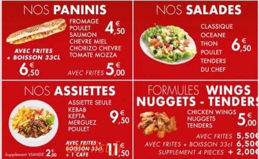 Forum Food — carte page 2