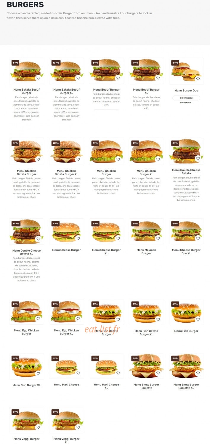 HFC — carte page 1