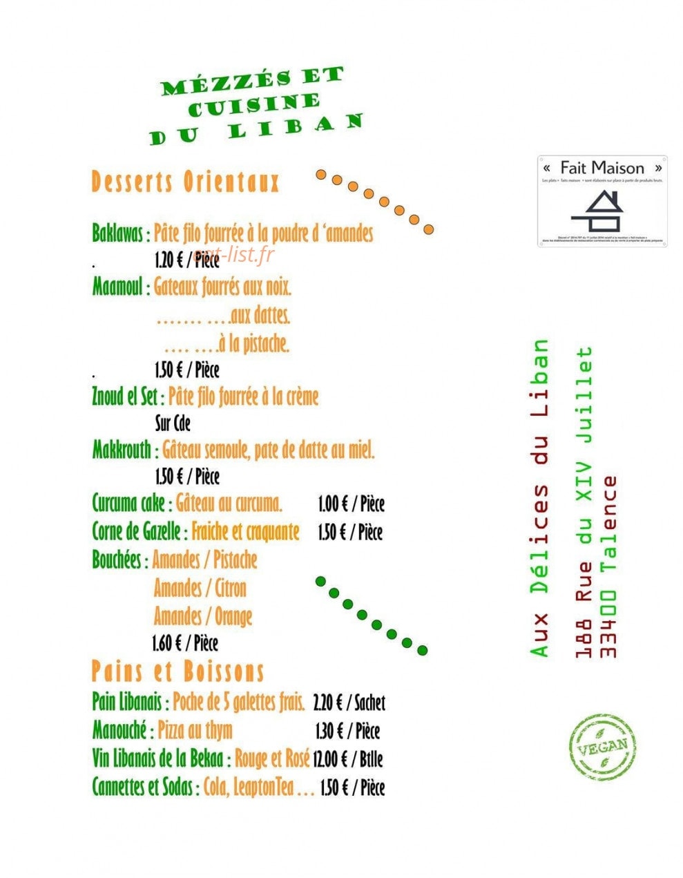 La Villa Mediterranean — carte page 5