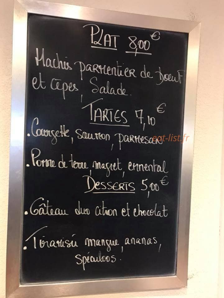 Le Carpe diem — carte page 1