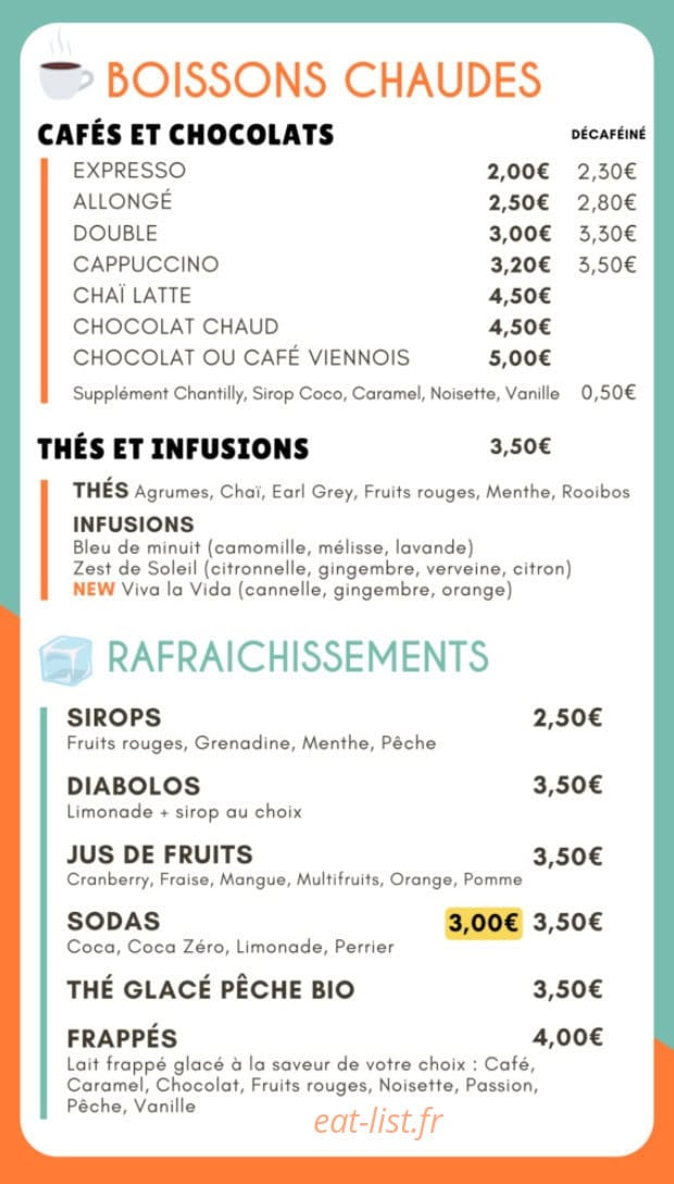Le Dé Caféiné — carte page 5