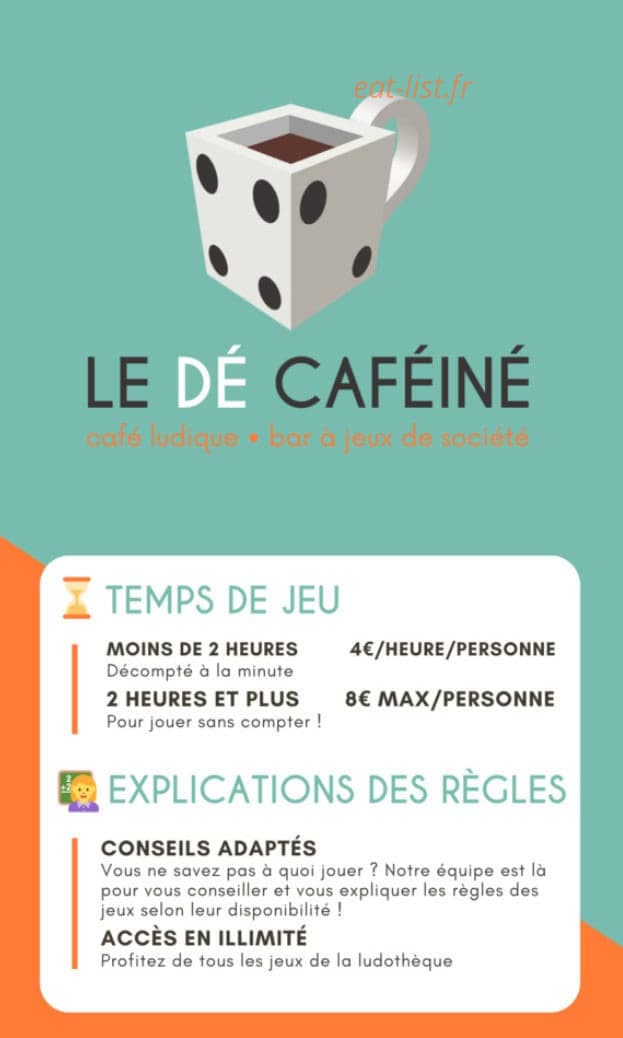 Le Dé Caféiné — carte page 6