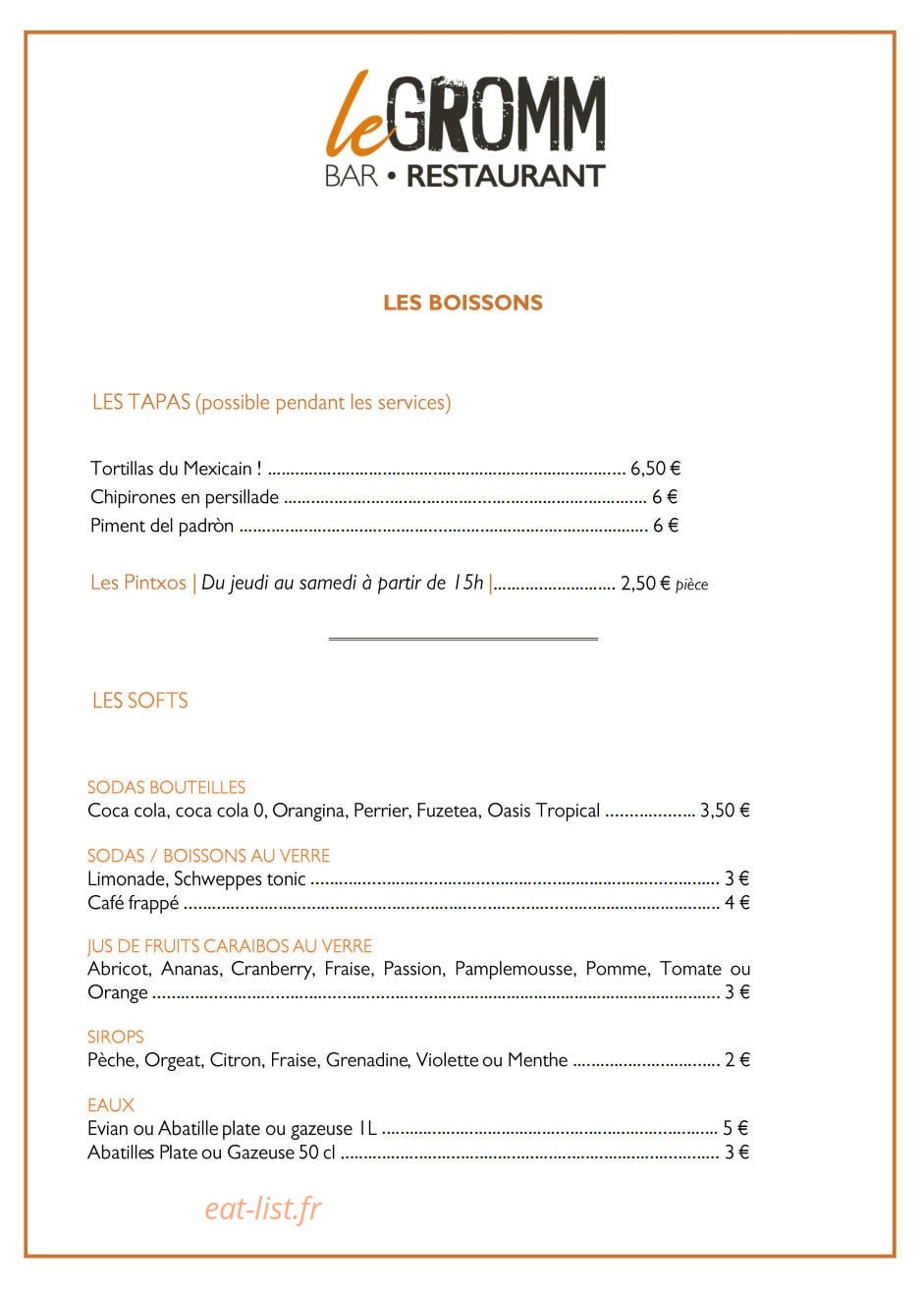 Le Gromm — carte page 2
