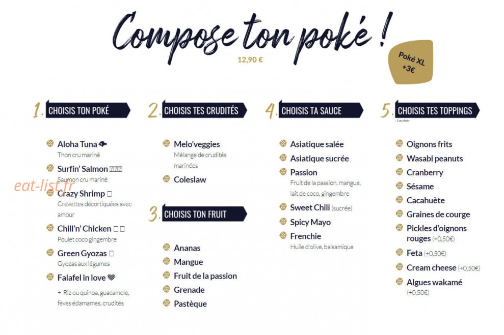 Melobowls — carte page 2