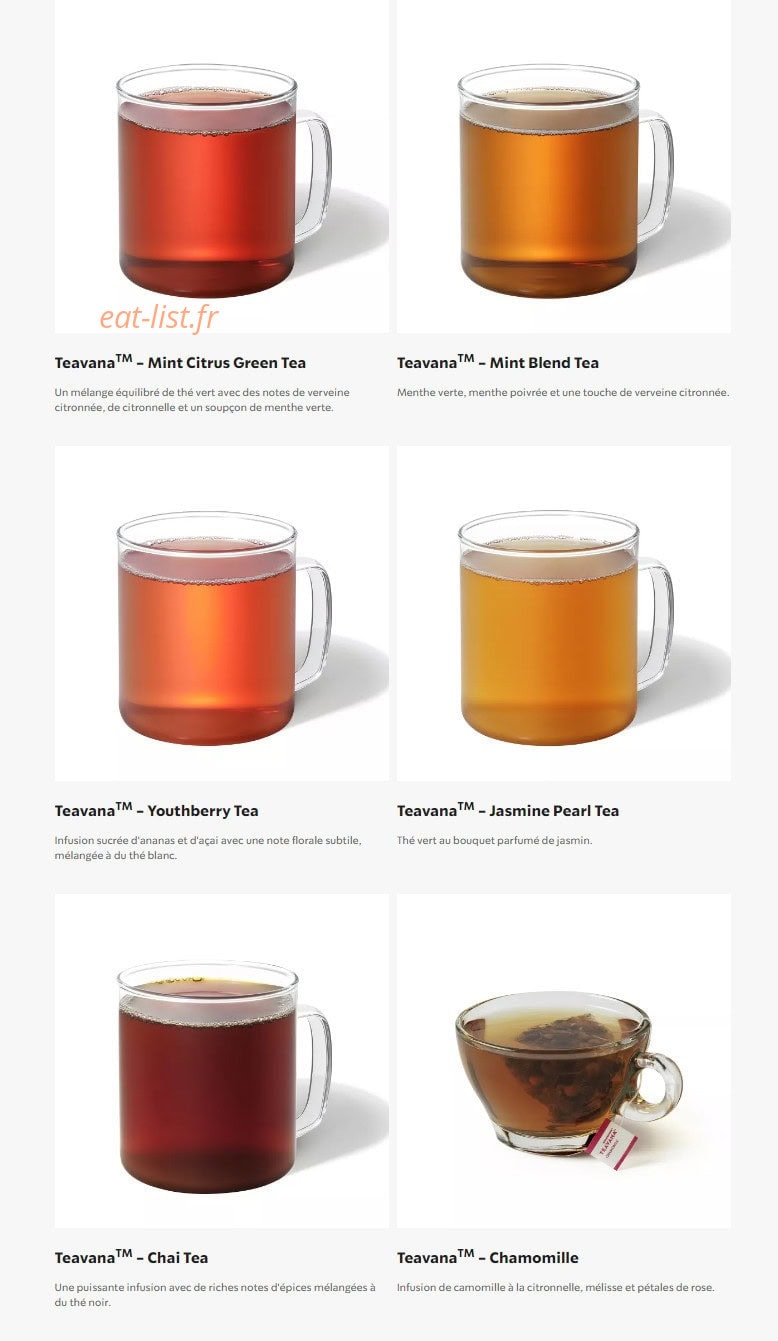 Starbucks Coffee — carte page 11