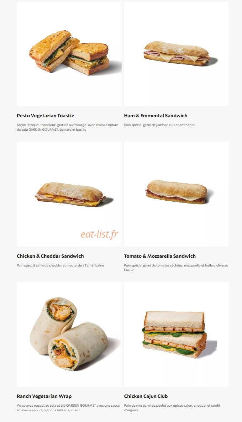 Starbucks Coffee — carte page 19