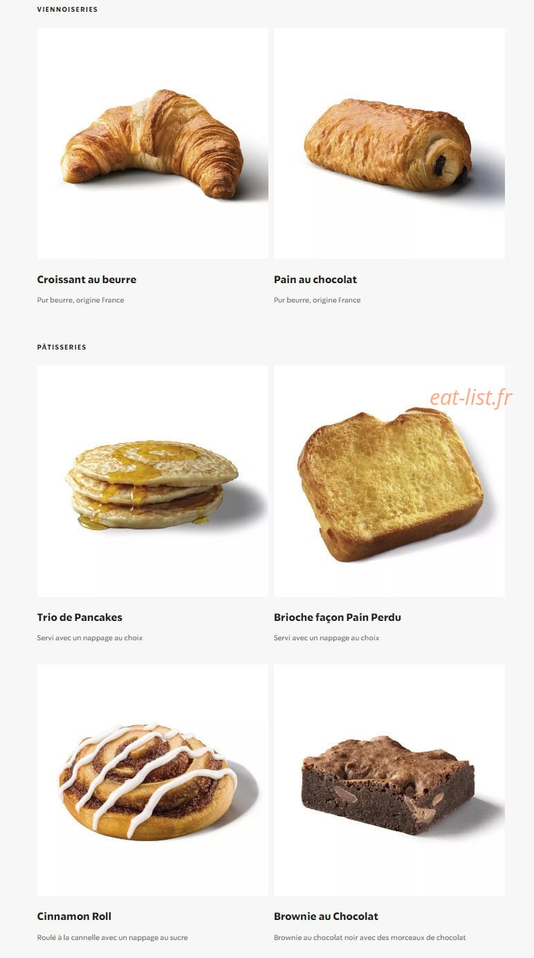 Starbucks Coffee — carte page 14