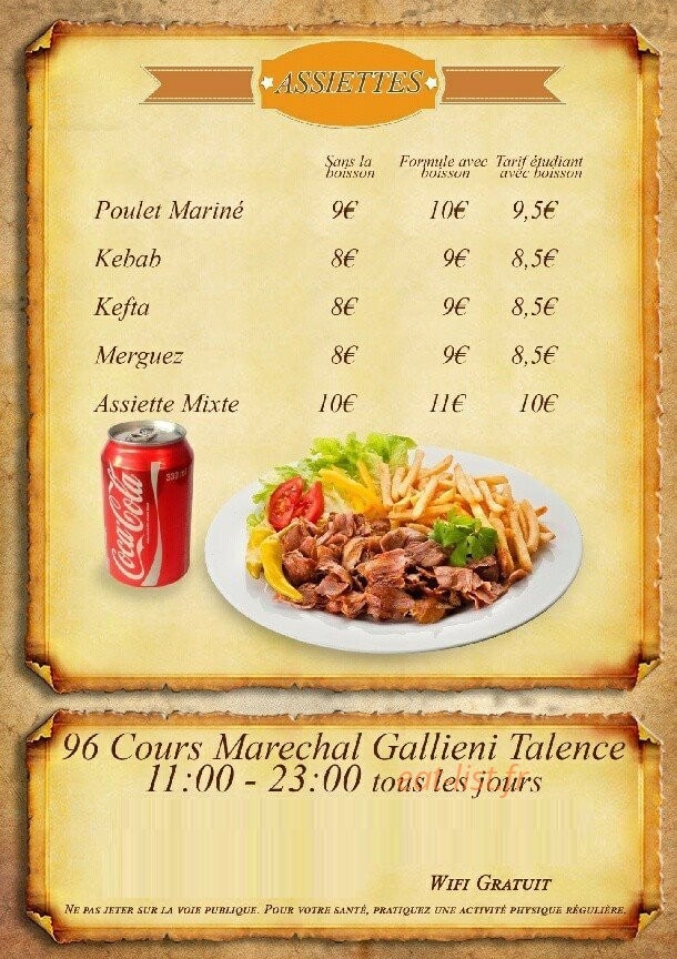 Sûr kebab — carte page 2