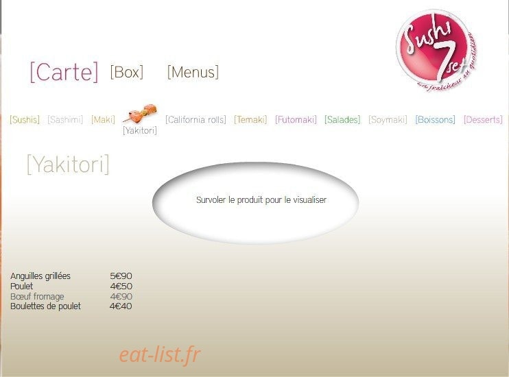 Sushi 7 — carte page 4