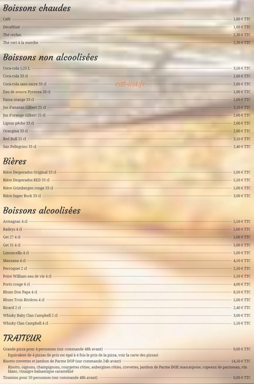 Palazzo Pizza — carte page 3