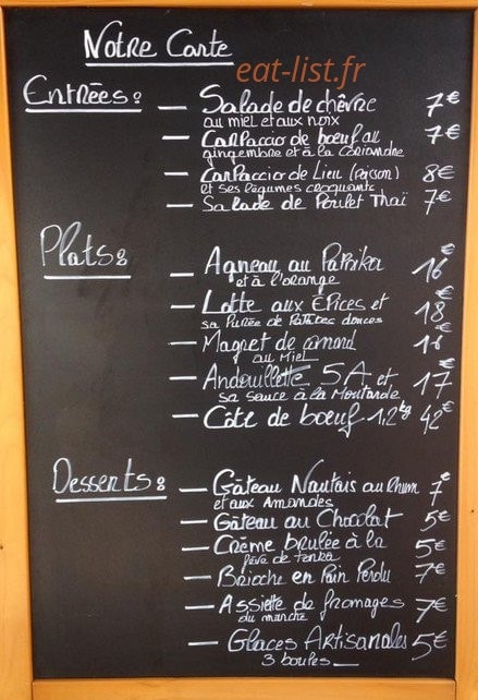 Le Cosmopolitain — carte page 1