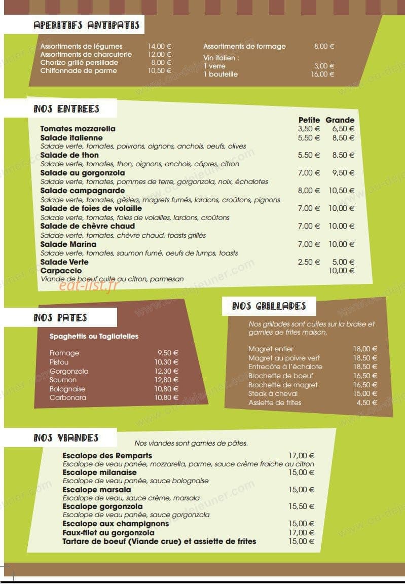 Les Remparts — carte page 1