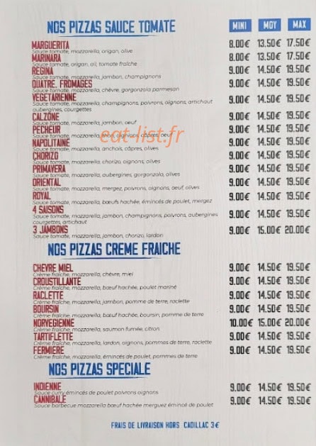 Star Food — carte page 2