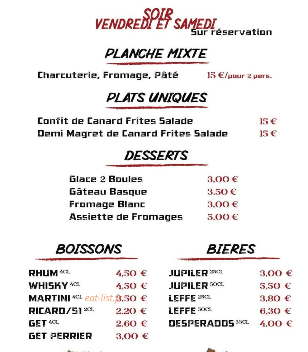 Le Barry des Copains — carte page 2