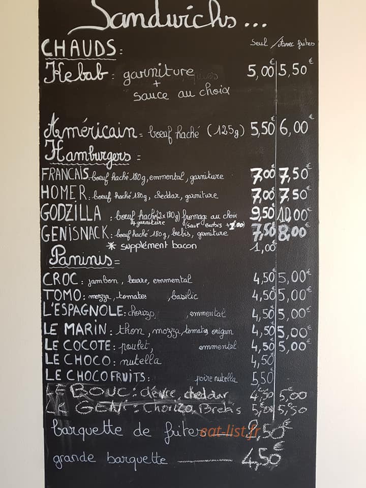 Genisnack — carte page 3