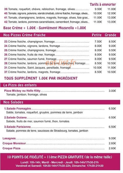 La Pizza Gourmande — carte page 2