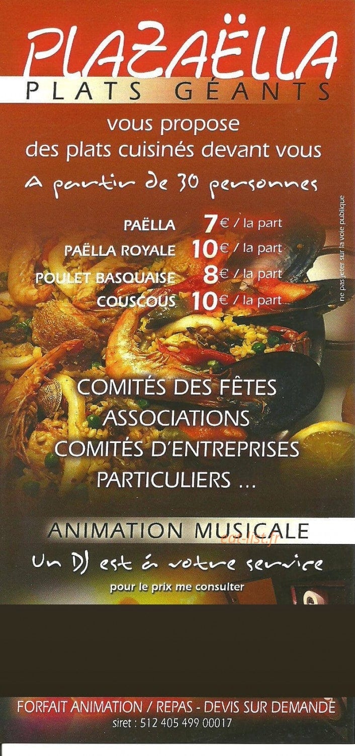 Plazaella — carte page 1