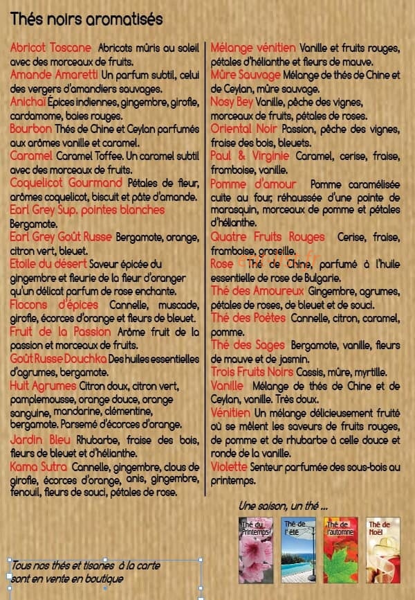 Café d'Oc — carte page 6