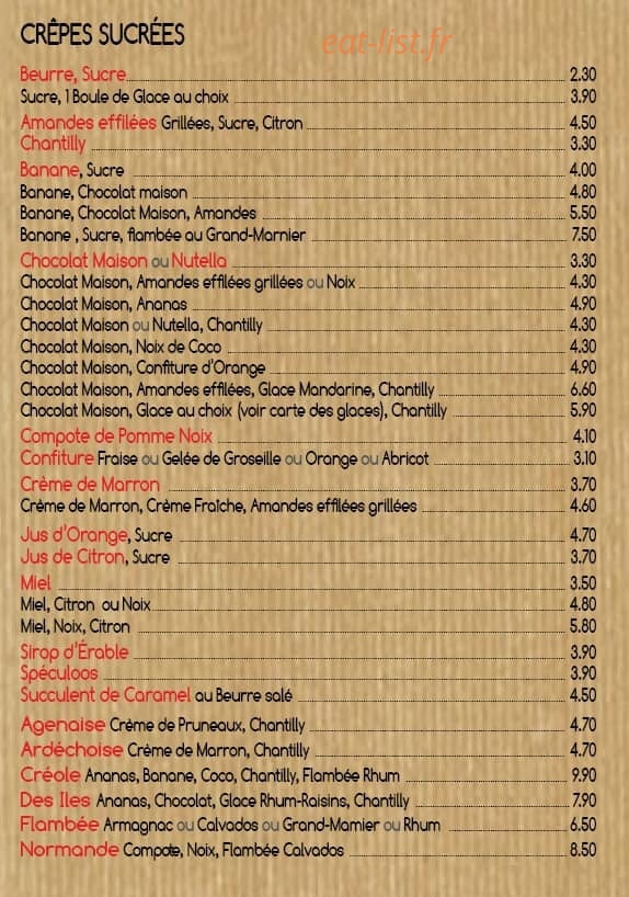 Café d'Oc — carte page 3