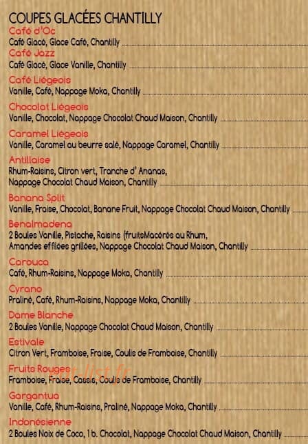 Café d'Oc — carte page 5