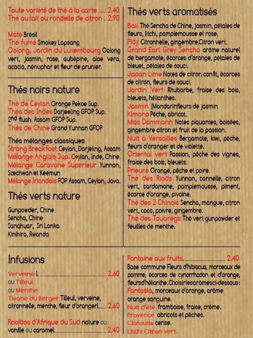 Café d'Oc — carte page 7