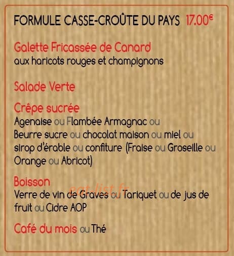 Café d'Oc — carte page 12