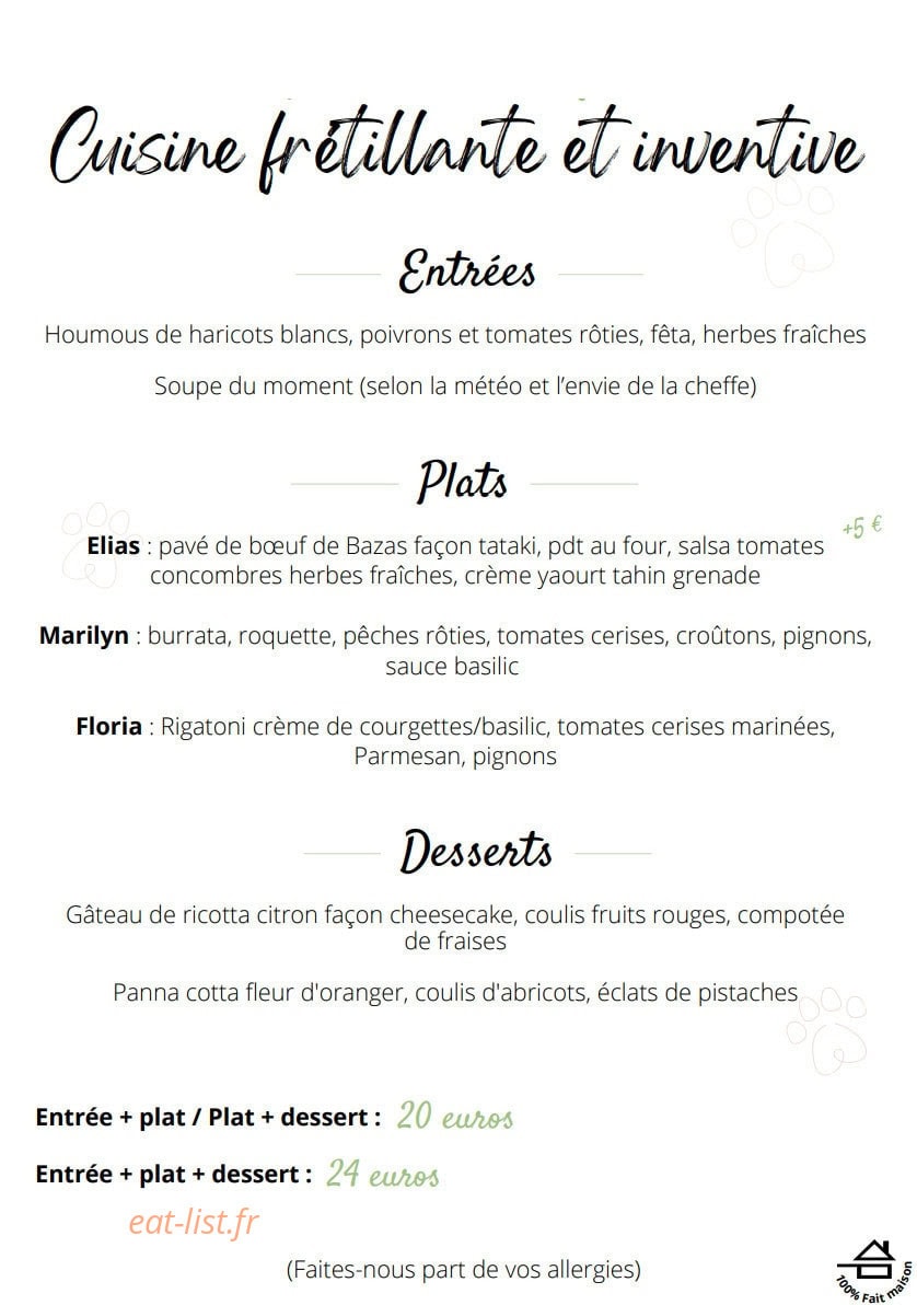 El Gato de la Cocina — carte page 1
