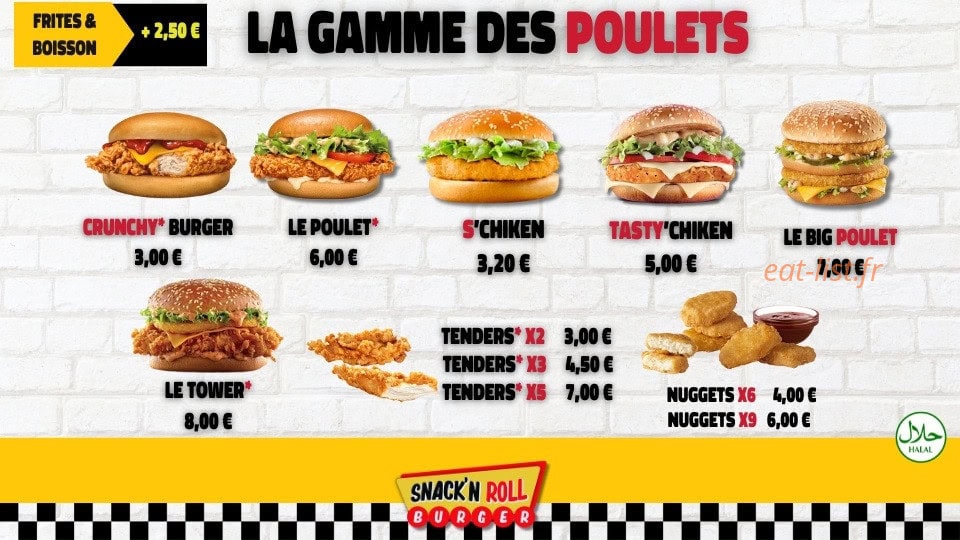 Snack'n roll — carte page 2