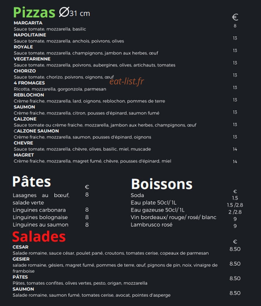 Comme En Italie — carte page 1