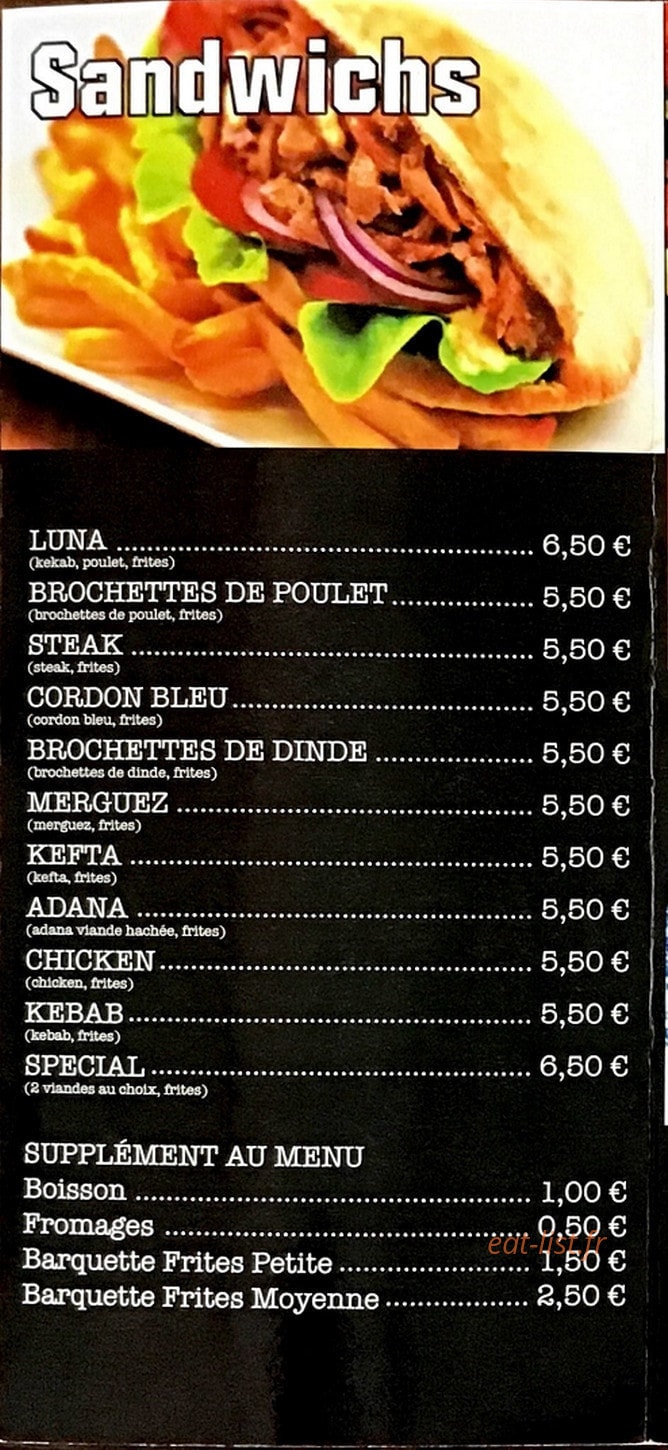 Resto Luna — carte page 5