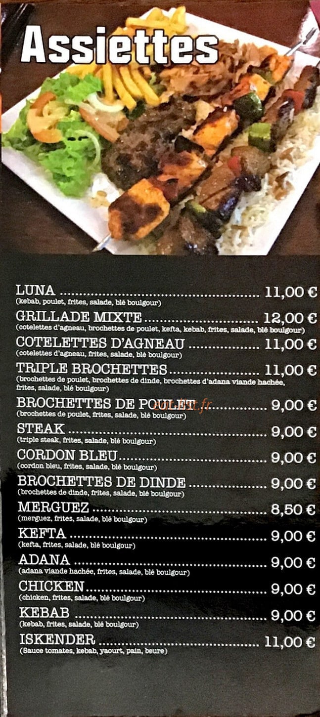 Resto Luna — carte page 4