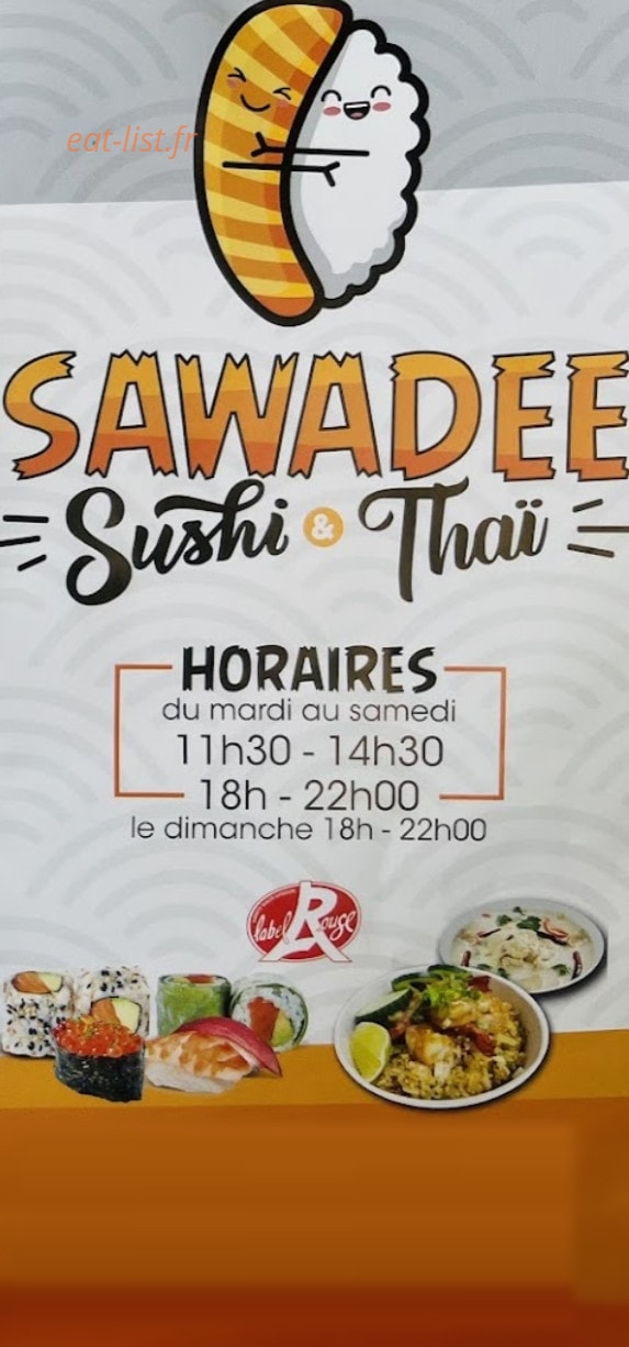 Carte et menu Sawadee Sushi Ambarès-et-Lagrave