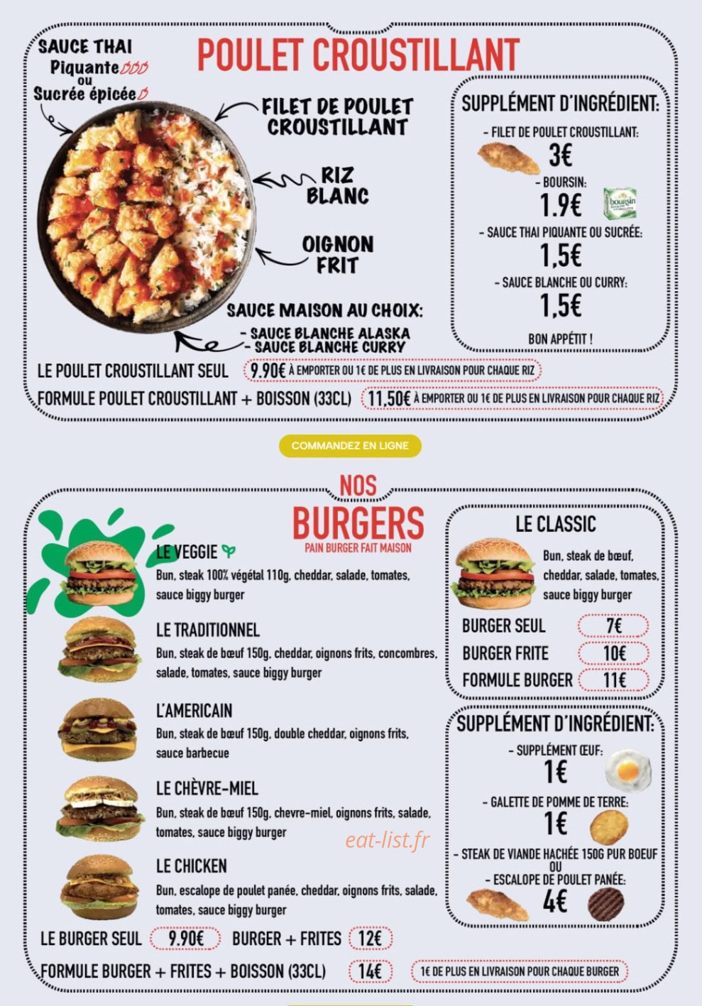 Aïdi Pizza — carte page 3