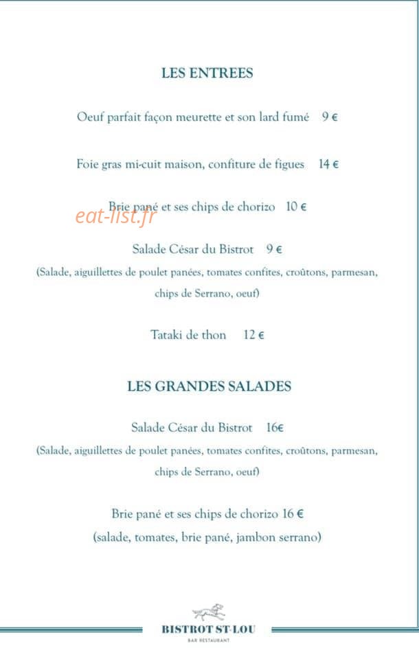 Bistrot St-Lou — carte page 4
