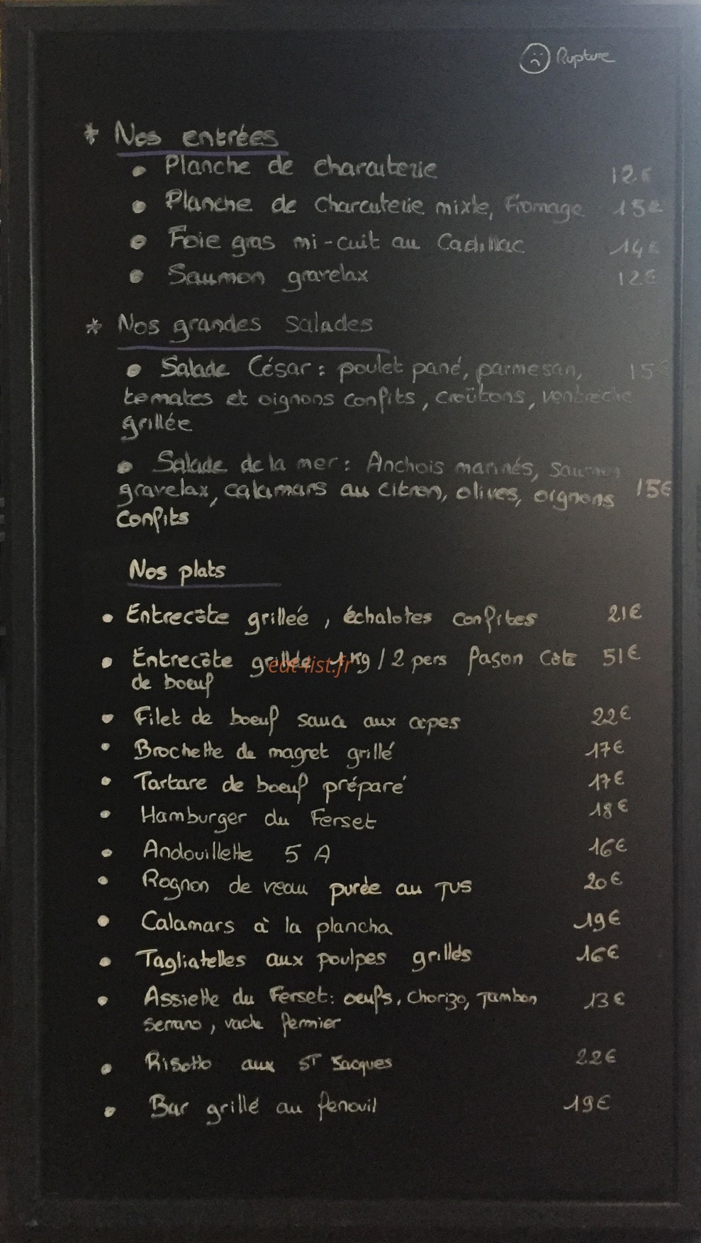 Le ferset — carte page 1
