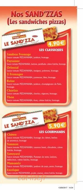 Pizza'Mania — carte page 5