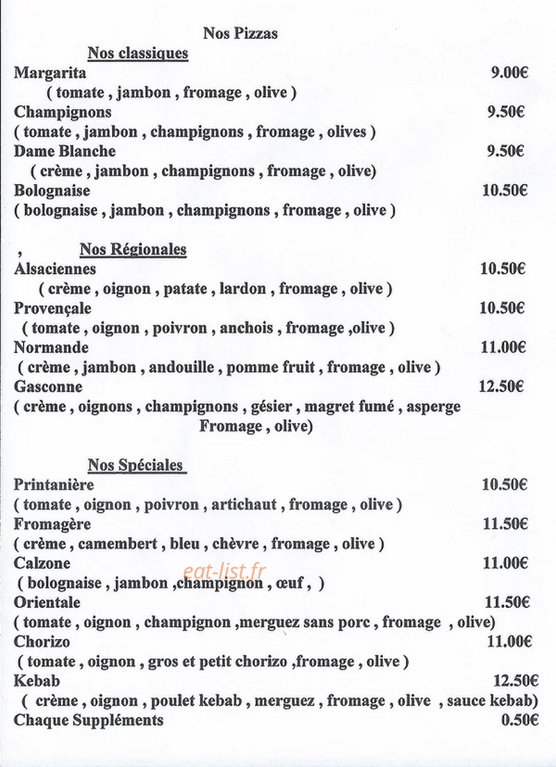 Restaurant Dolce Vita — carte page 4