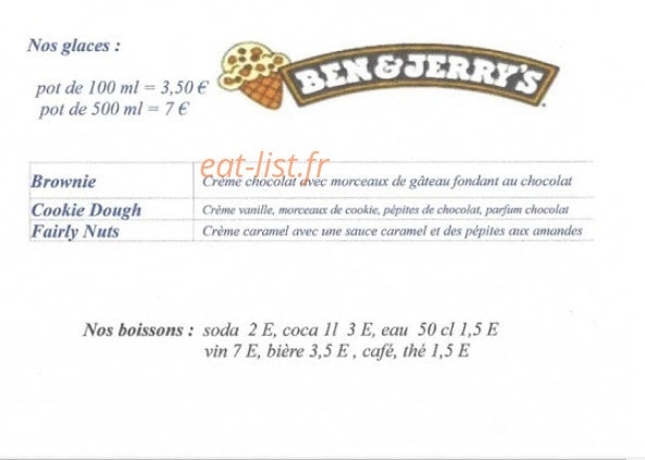 Arsac pizza — carte page 3