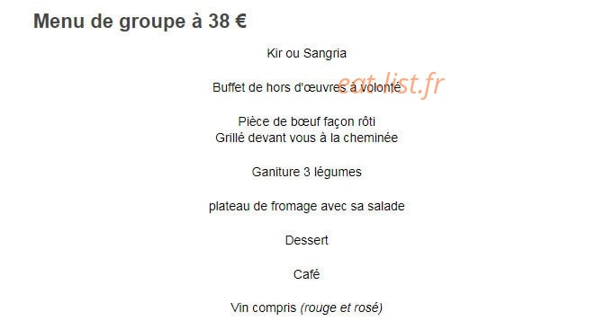 Auberge Des Grands Vins — carte page 5