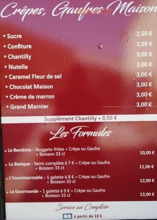 La crêperie du port — carte page 1