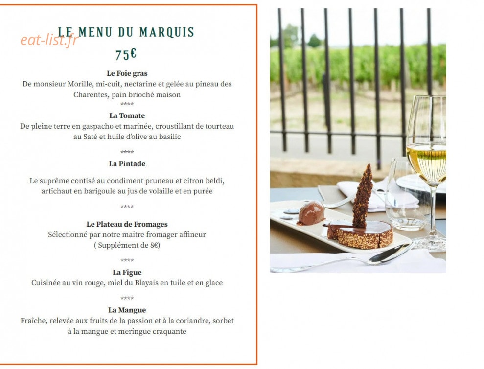 Au Marquis de Terme — carte page 3
