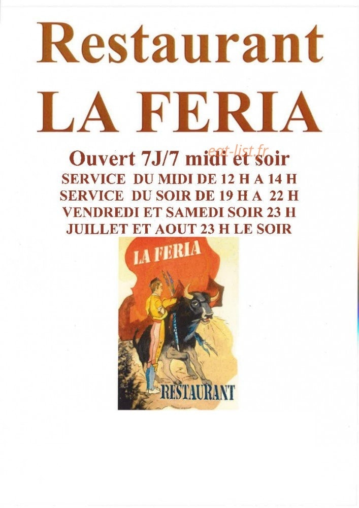 La Feria — carte page 1