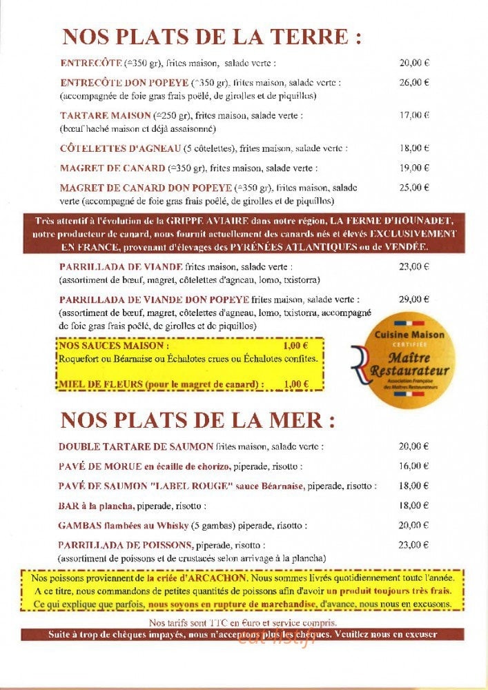 La Feria — carte page 4