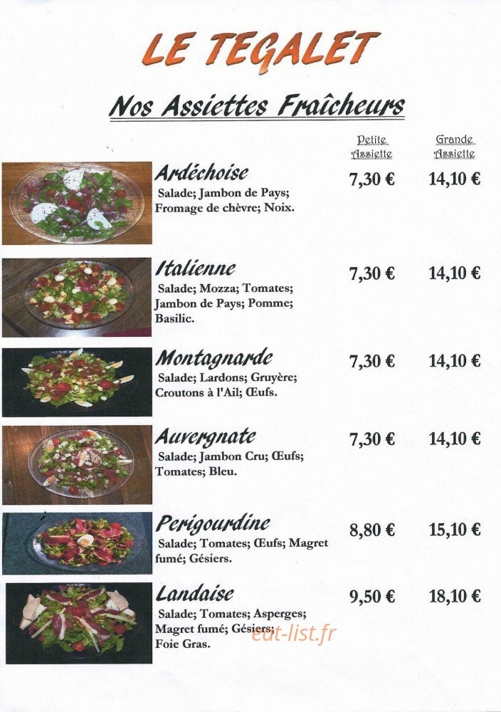 Le Tegalet — carte page 3