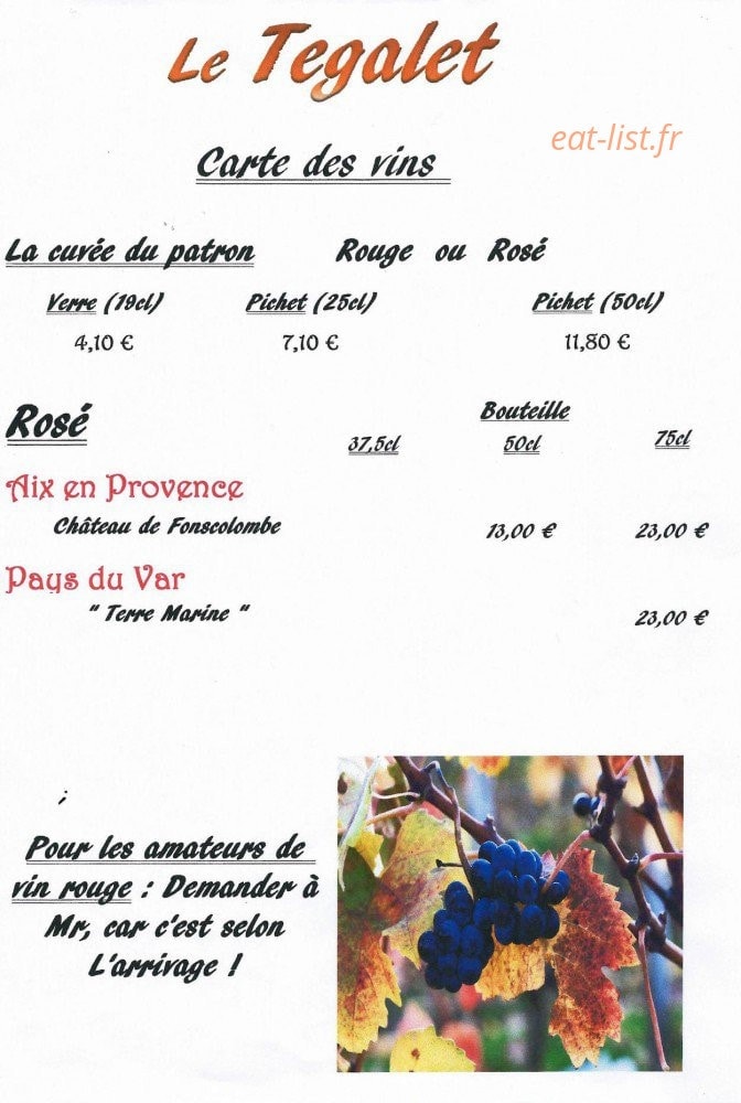 Le Tegalet — carte page 5
