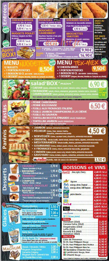 Les Pizzas de Mamma — carte page 4