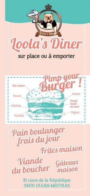 Loola's Diner — carte page 1