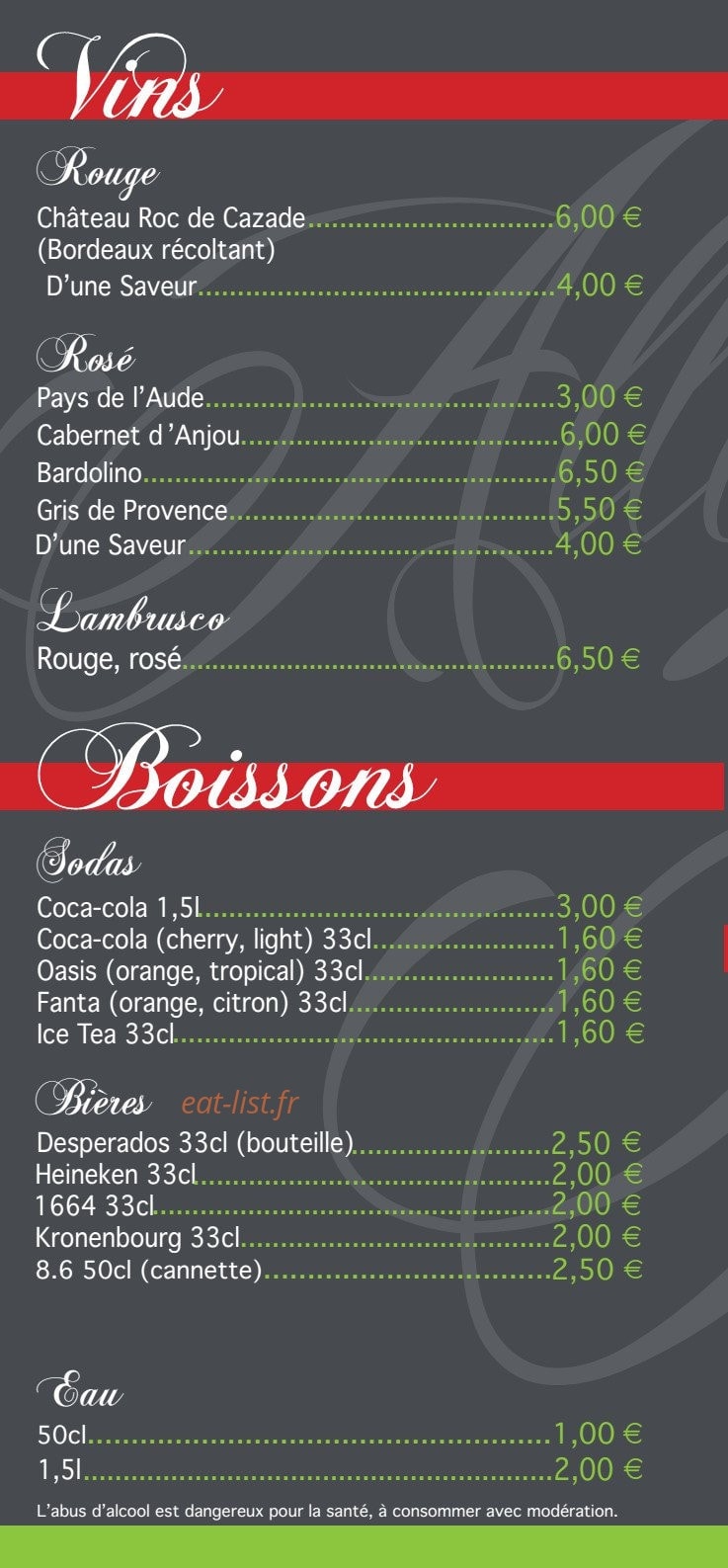 Allo Pizza — carte page 5