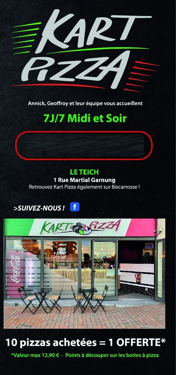 Kart Pizza à Le Teich menu et photos
