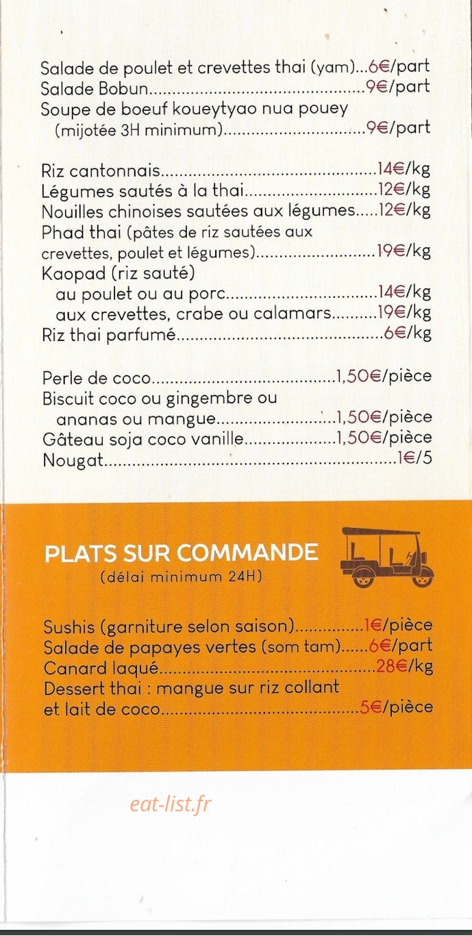 Le Touk touk — carte page 2